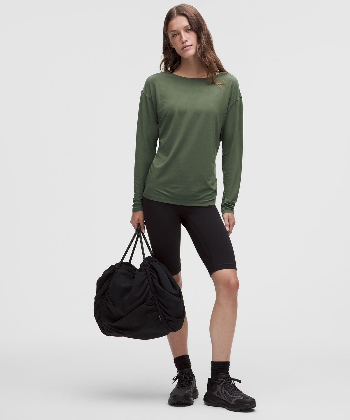 SilkyAppeal Hip-Length Long-Sleeve Shirt