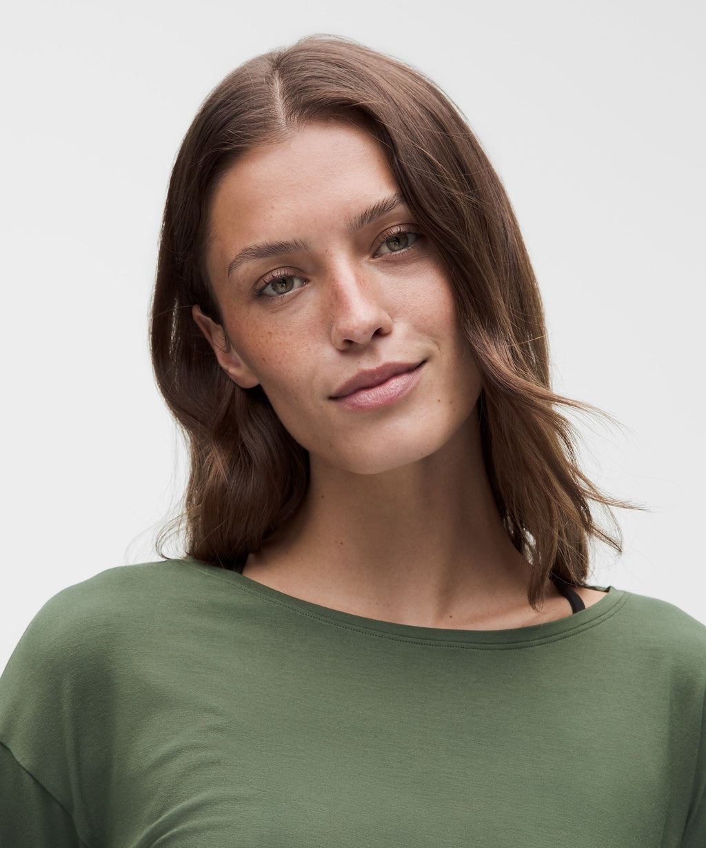 SilkyAppeal Hip-Length Long-Sleeve Shirt