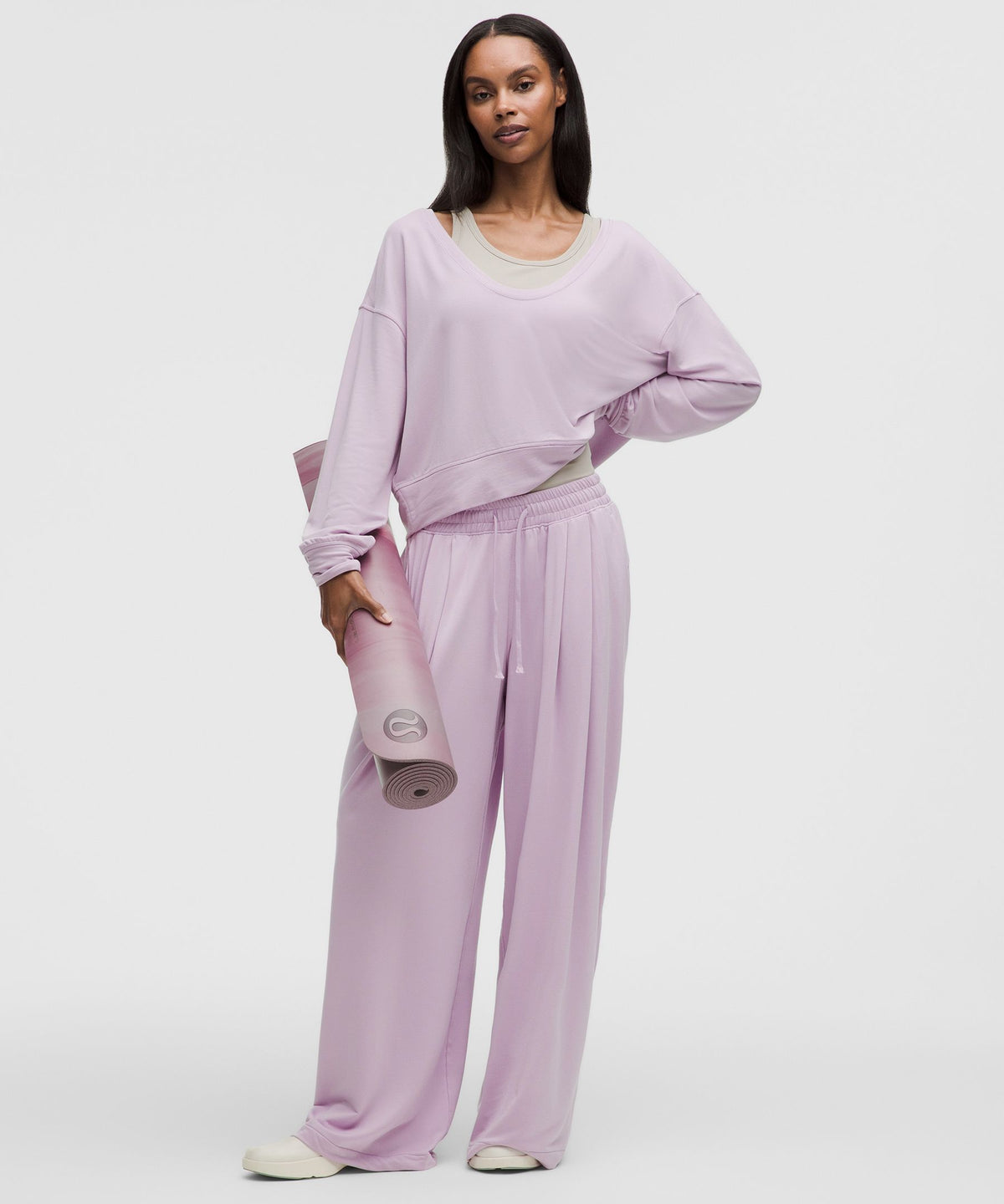 BeCalm Scoop-Neck Pullover