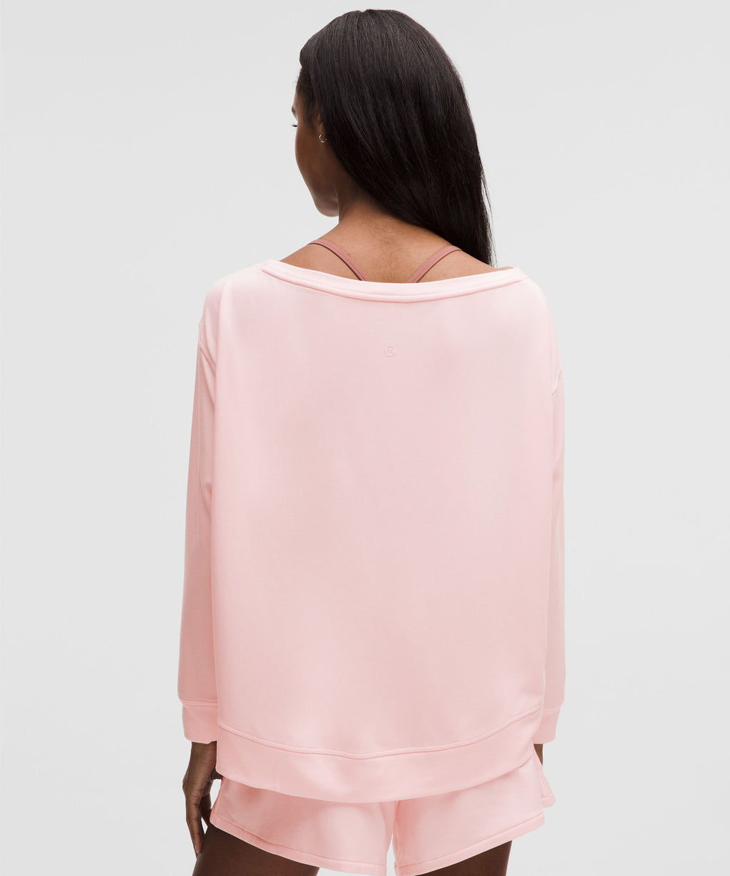 BeCalm Oversized Boatneck Long-Sleeve Shirt