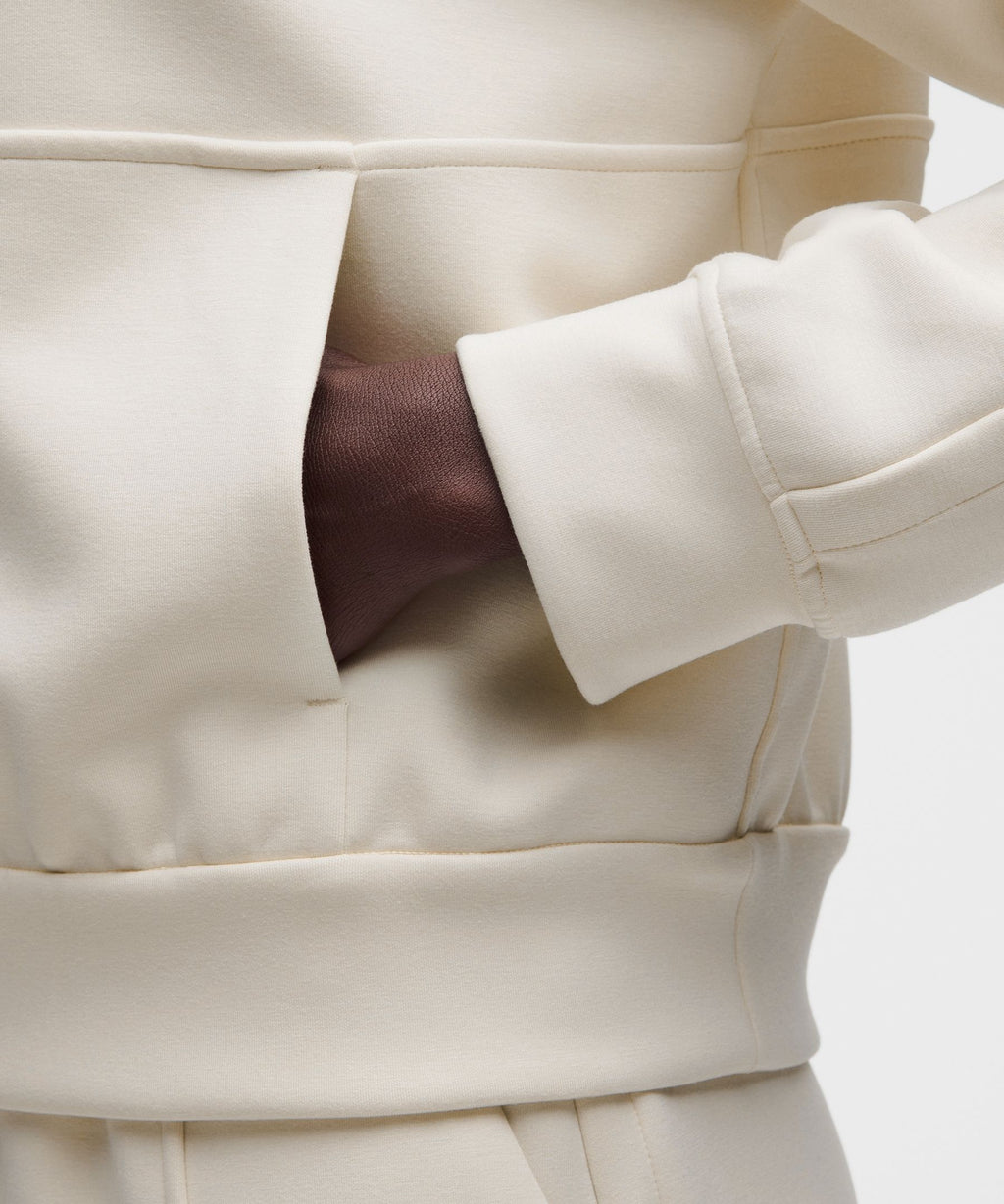 Smooth Spacer Relaxed Collared Half Zip