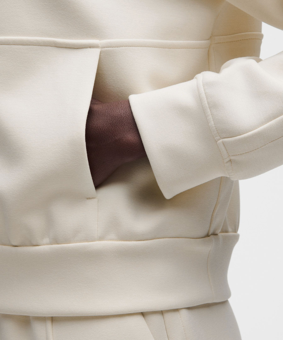 Smooth Spacer Relaxed Collared Half Zip