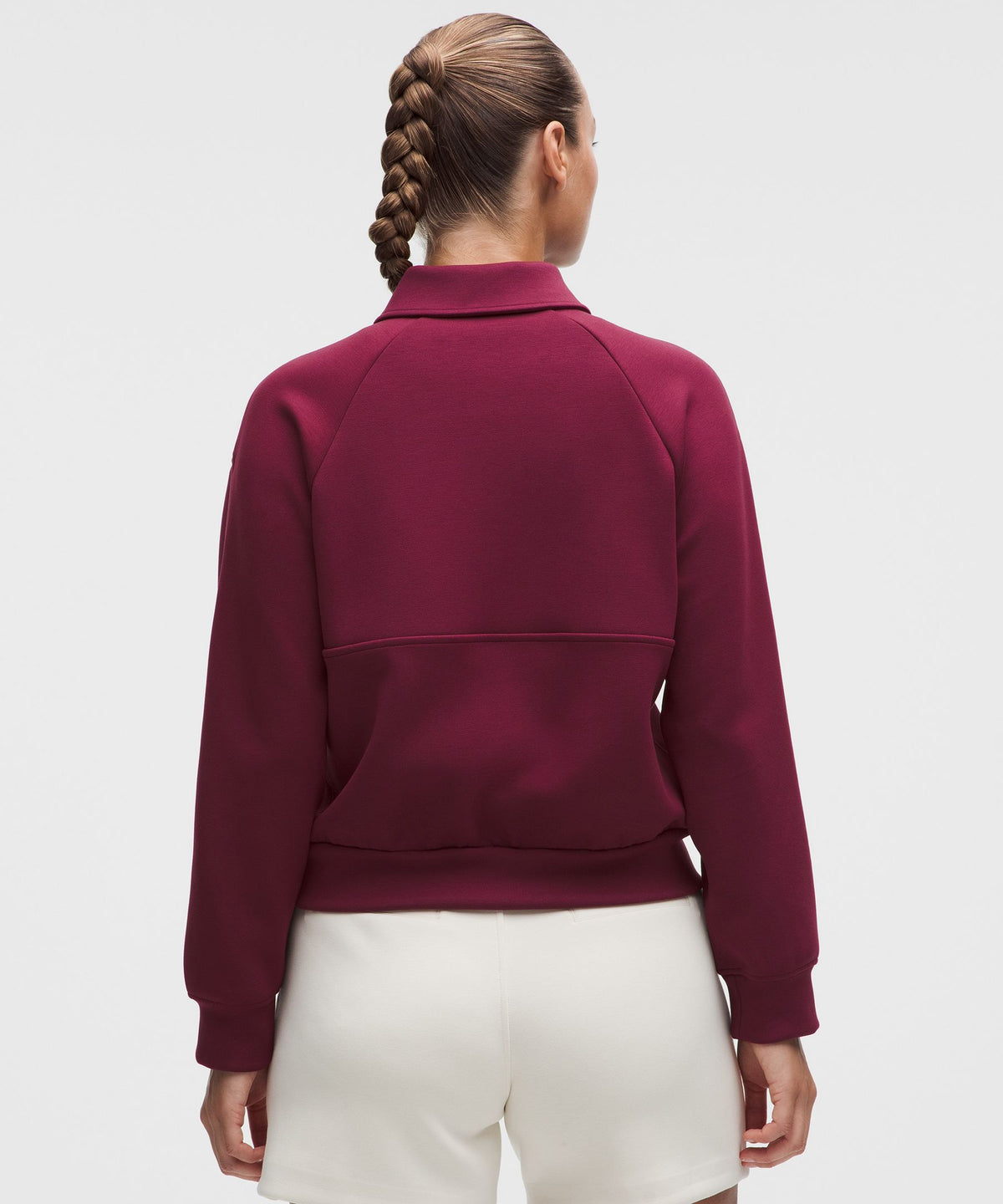 Smooth Spacer Relaxed Collared Half Zip