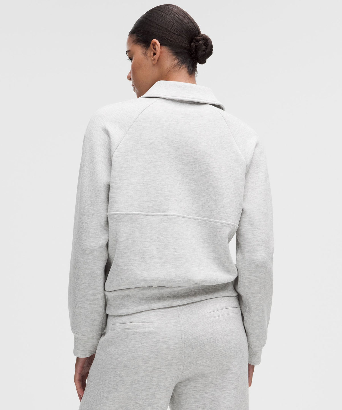 Smooth Spacer Relaxed Collared Half Zip