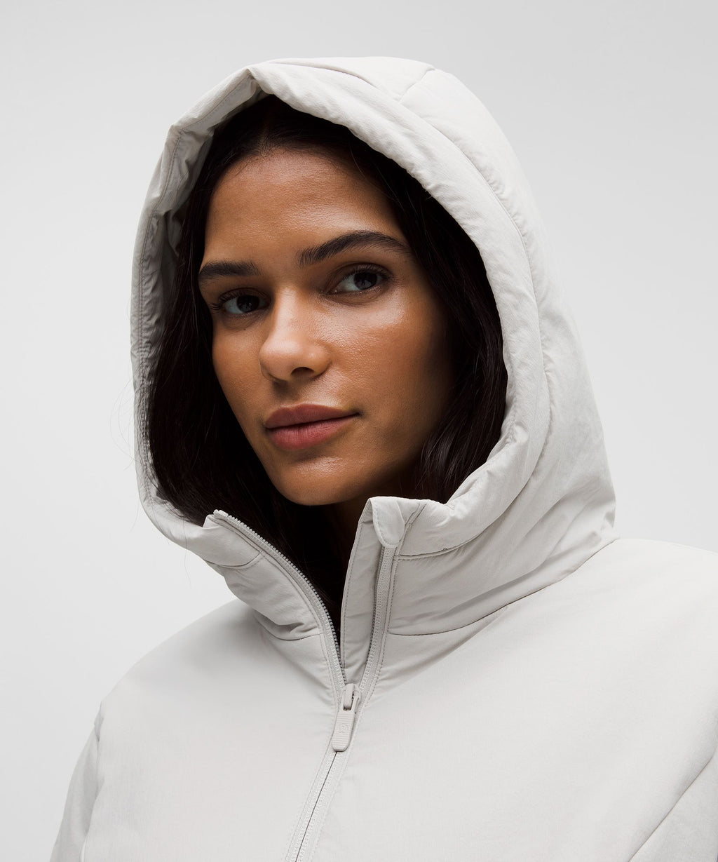 Water-Resistant Insulated Hooded Jacket