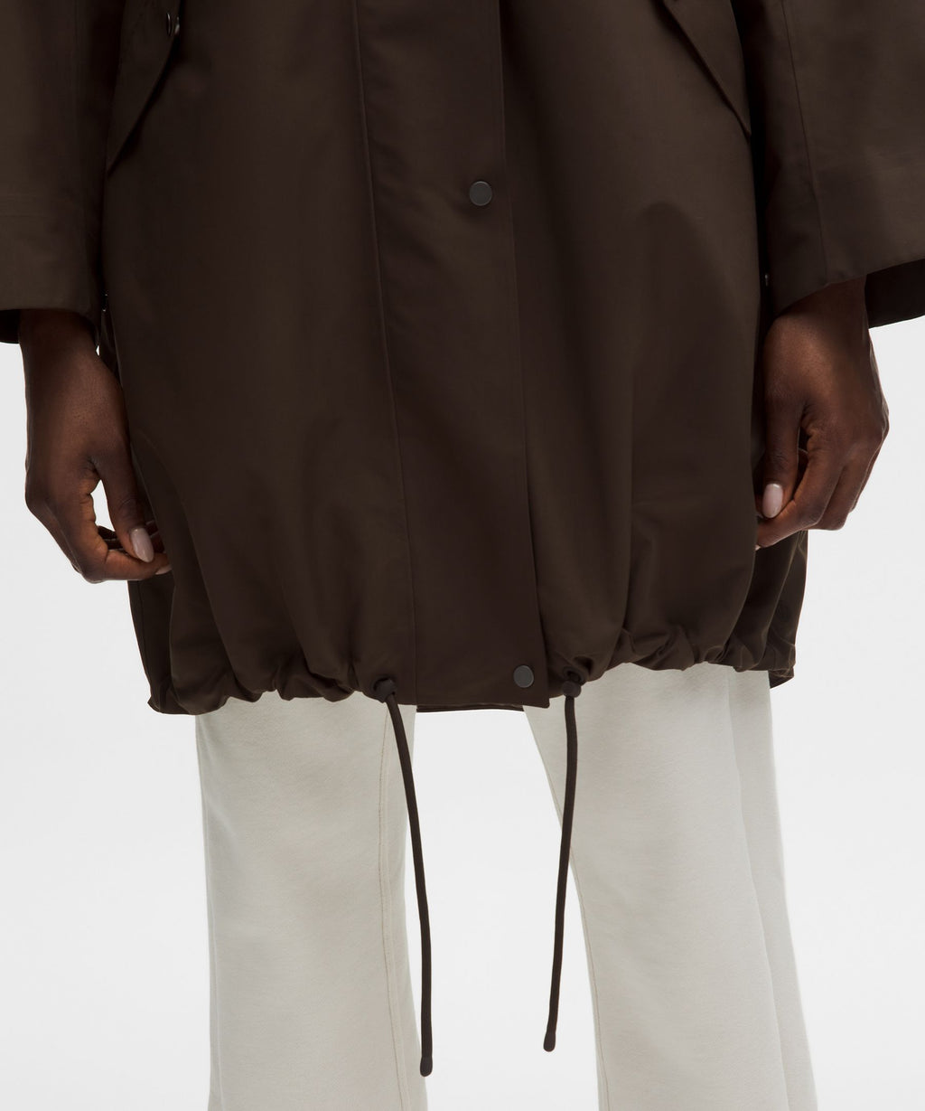 Oversized Cocoon Rain Coat