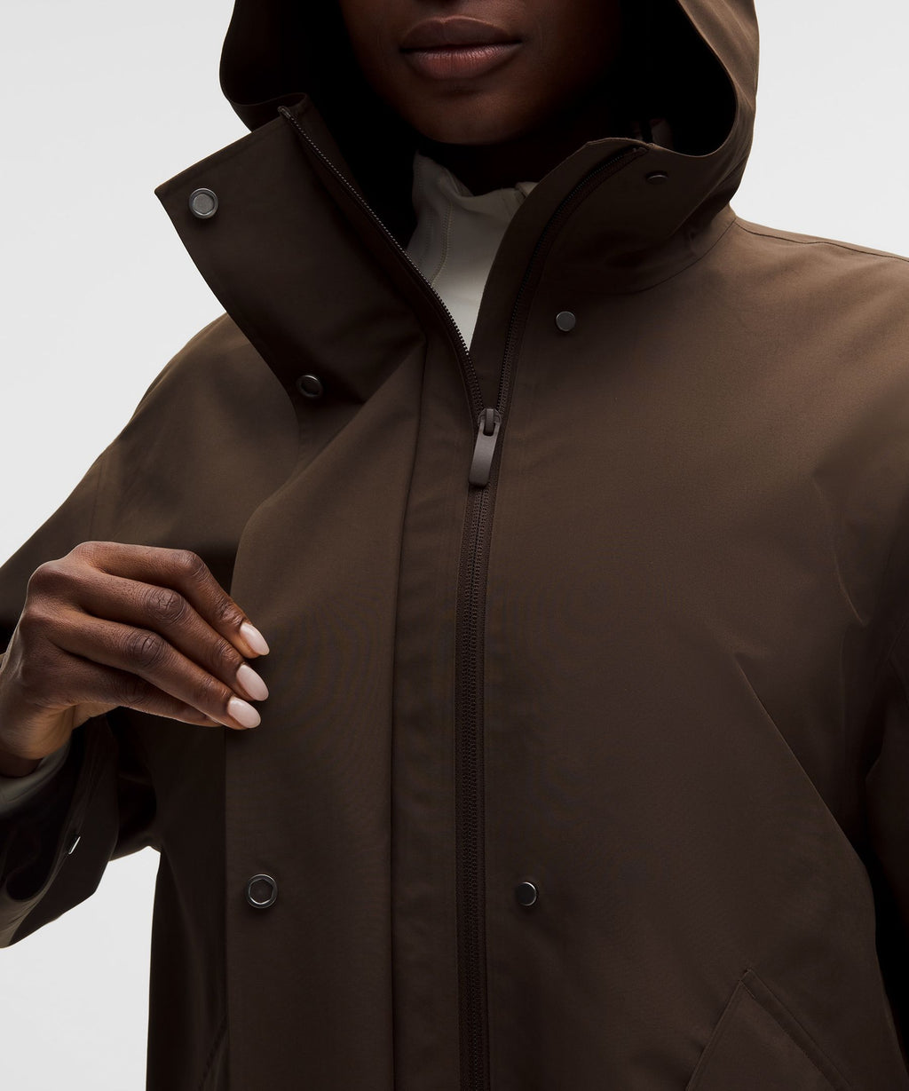 Oversized Cocoon Rain Coat