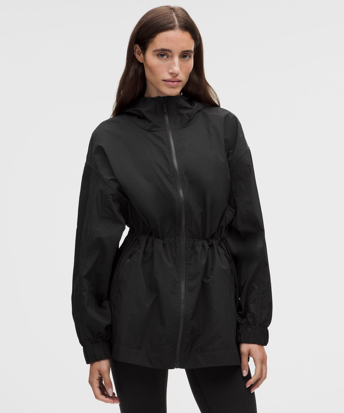 UV-Protective Cinch-Waist Oversized-Fit Jacket