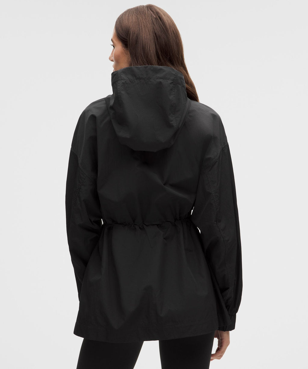 UV-Protective Cinch-Waist Oversized-Fit Jacket