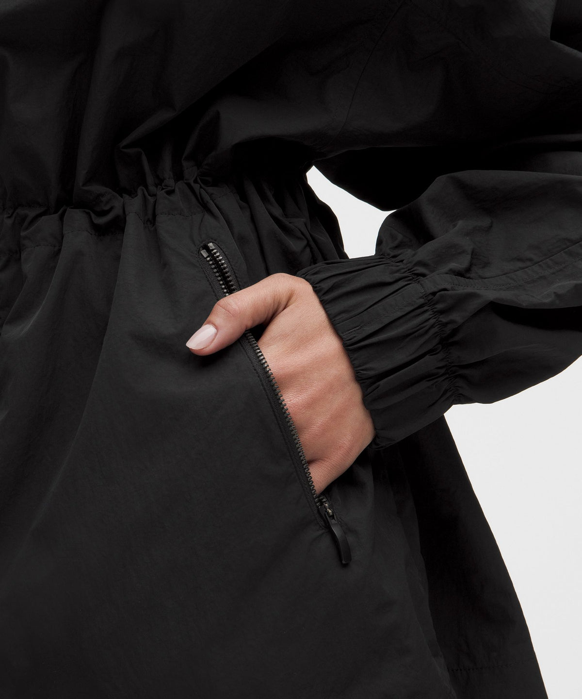 UV-Protective Cinch-Waist Oversized-Fit Jacket