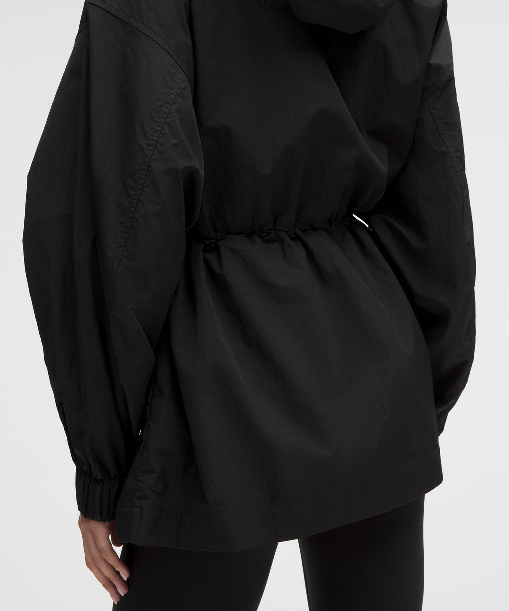 UV-Protective Cinch-Waist Oversized-Fit Jacket