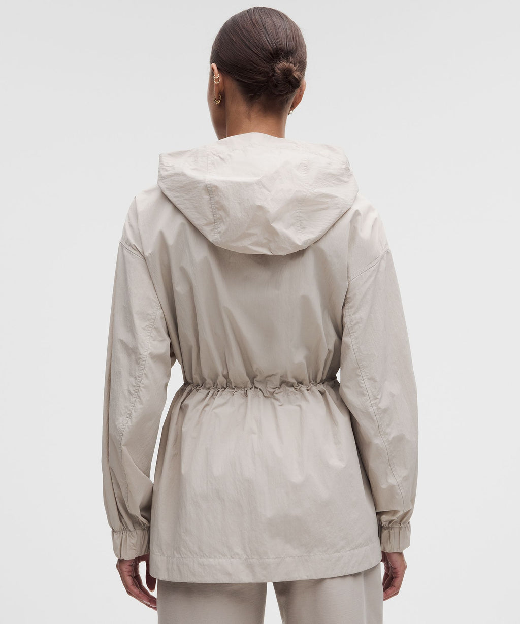 UV-Protective Cinch-Waist Oversized-Fit Jacket