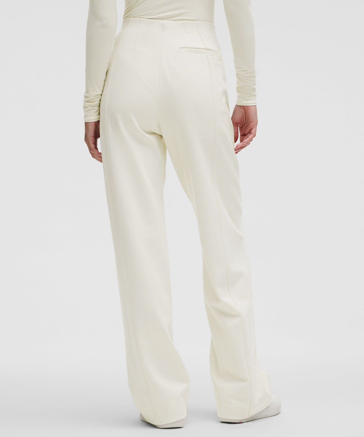 Stretch Knit Straight-Leg Pull-On Pant