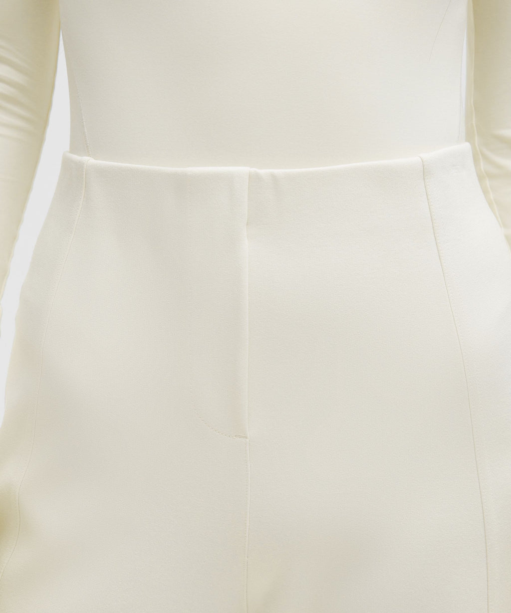 Stretch Knit Straight-Leg Pull-On Pant