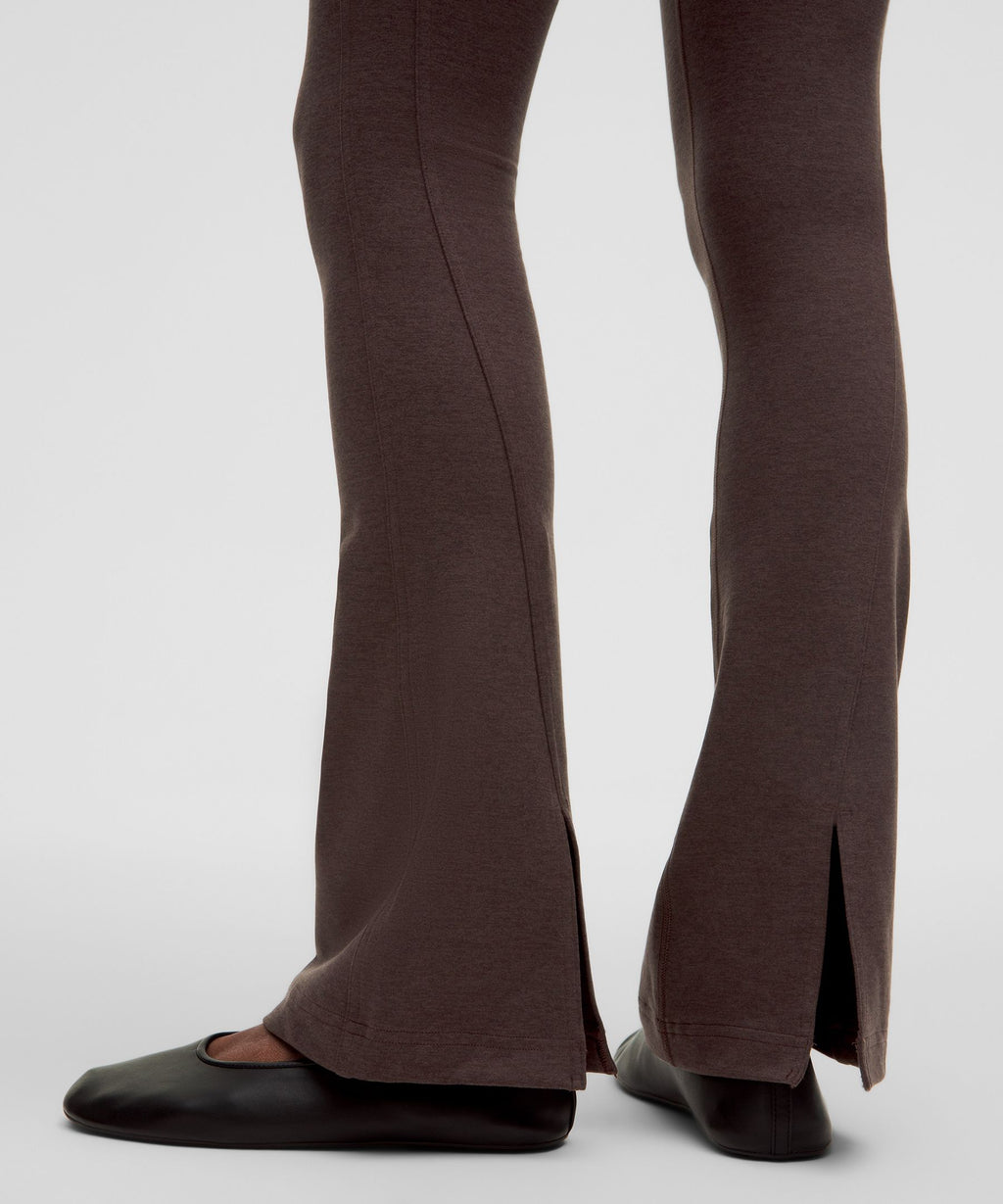 Softy Suedey Split-Hem High-Rise Mini-Flare PantRegular