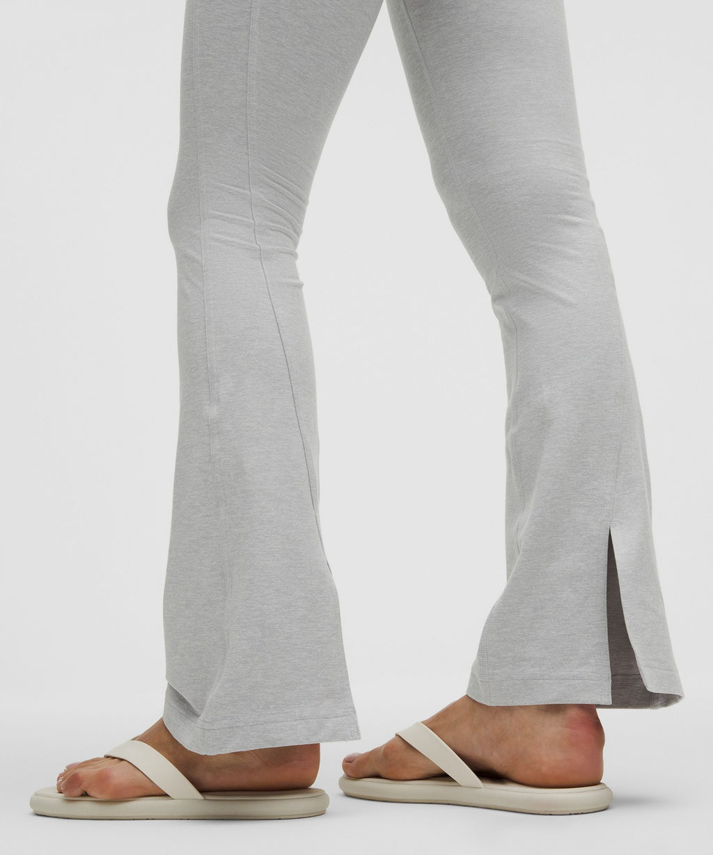 Softy Suedey Split-Hem High-Rise Mini-Flare PantRegular