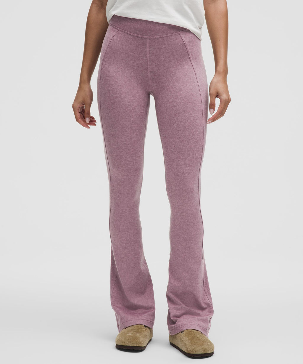 Softy Suedey Split-Hem High-Rise Mini-Flare PantRegular