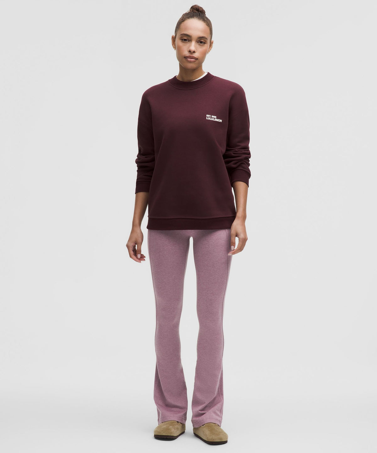 Softy Suedey Split-Hem High-Rise Mini-Flare PantRegular