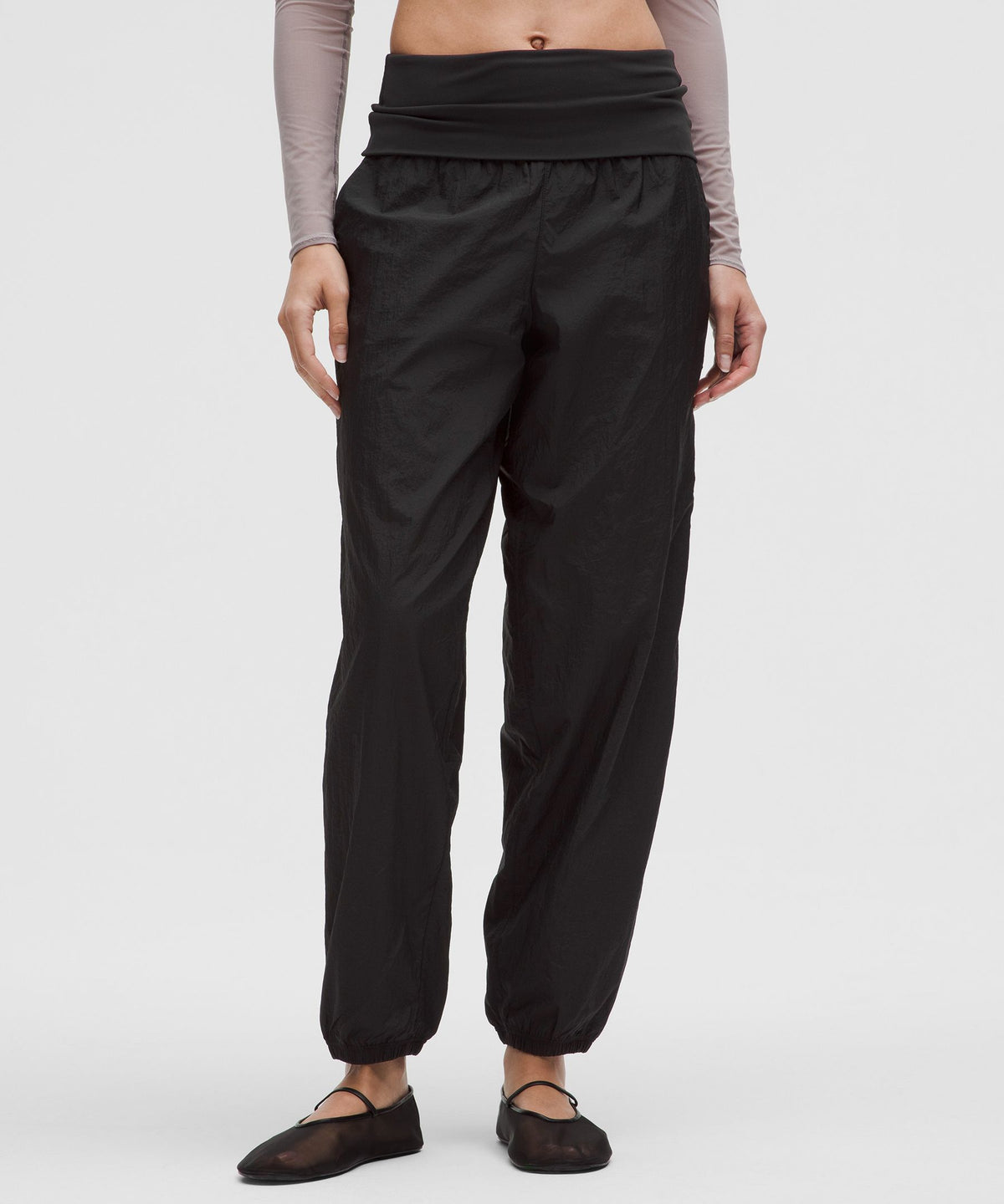 Lightweight Foldover-Waist Jogger