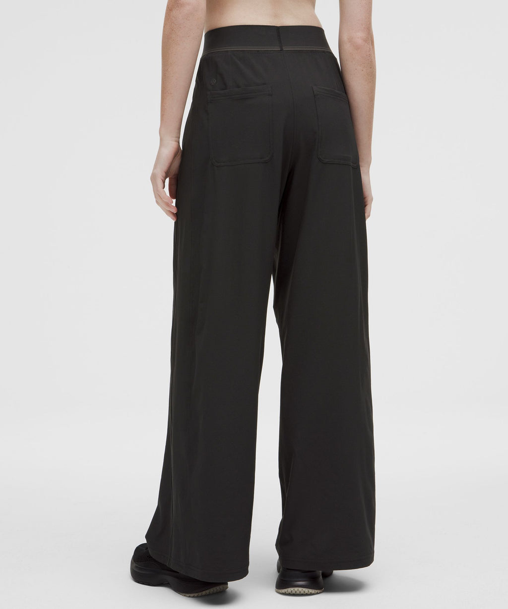 Swift High-Rise Wide-Leg PantLogo Waistband