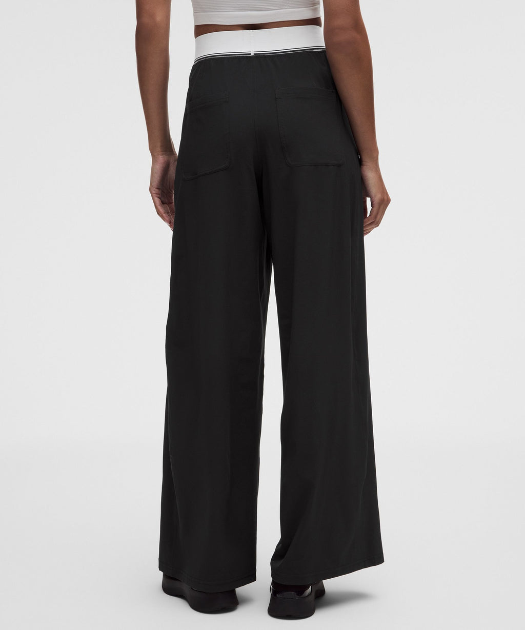 Swift High-Rise Wide-Leg PantLogo Waistband
