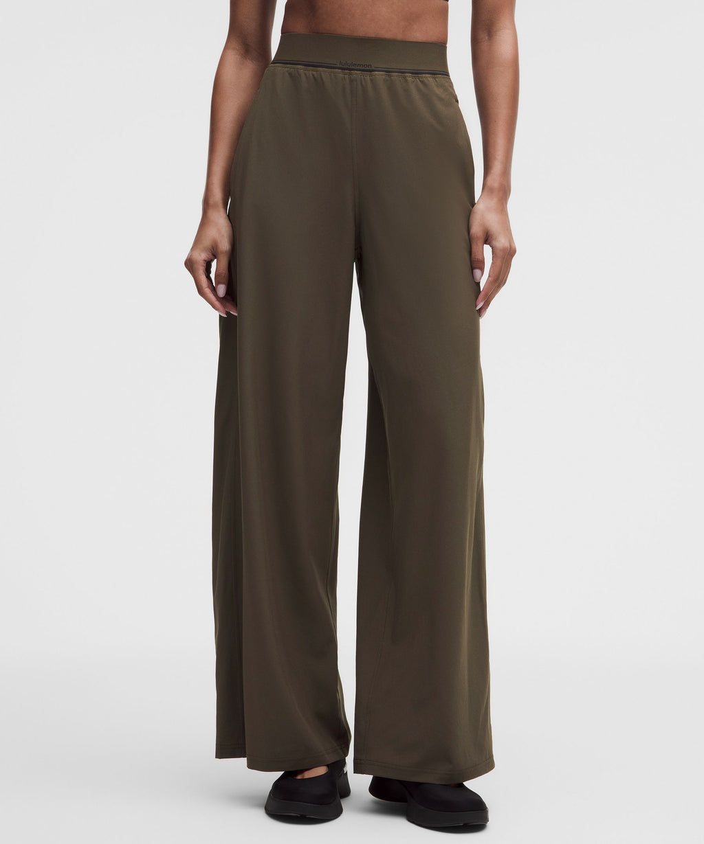 Swift High-Rise Wide-Leg PantLogo Waistband