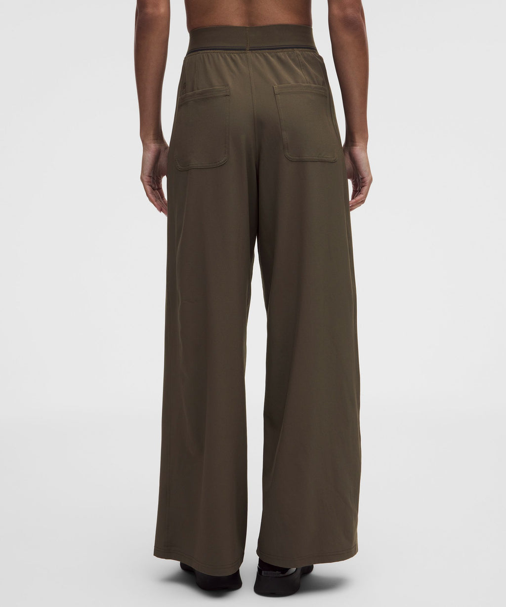 Swift High-Rise Wide-Leg PantLogo Waistband