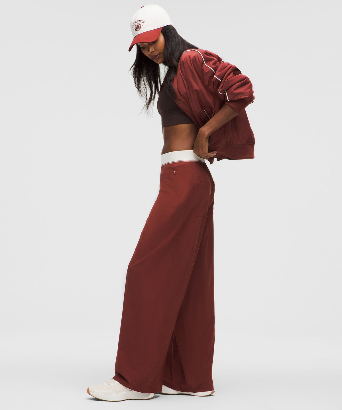 Swift High-Rise Wide-Leg PantLogo Waistband