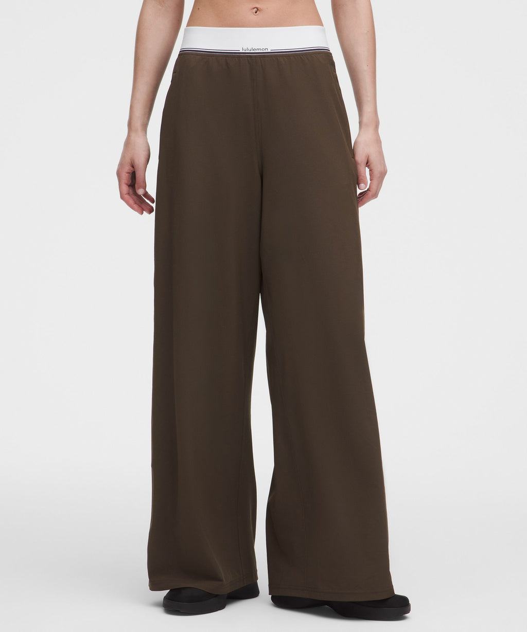 Swift High-Rise Wide-Leg PantLogo Waistband
