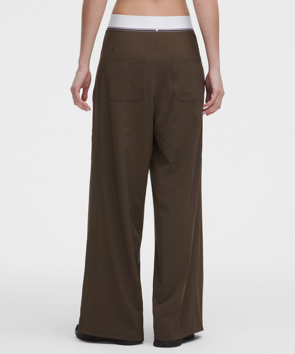 Swift High-Rise Wide-Leg PantLogo Waistband