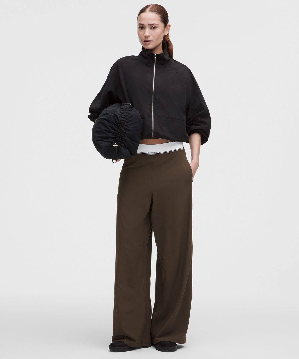 Swift High-Rise Wide-Leg PantLogo Waistband