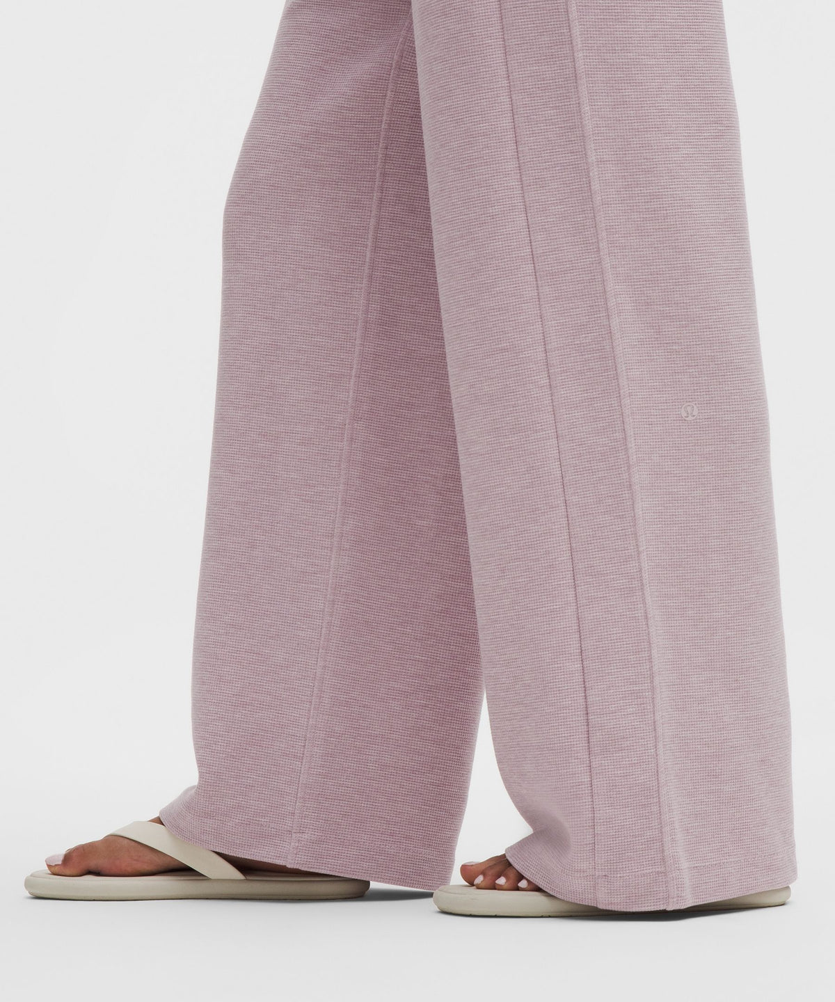 Scuba Mid-Rise Wide-Leg PantWaffle