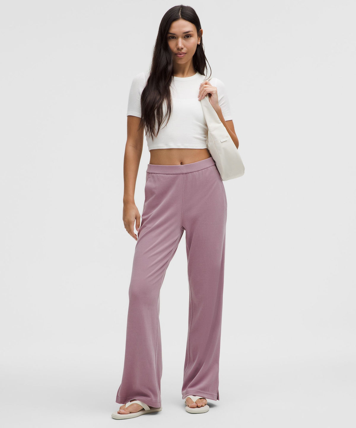 Softstreme High-Rise Wide-Leg Pique PantRegular