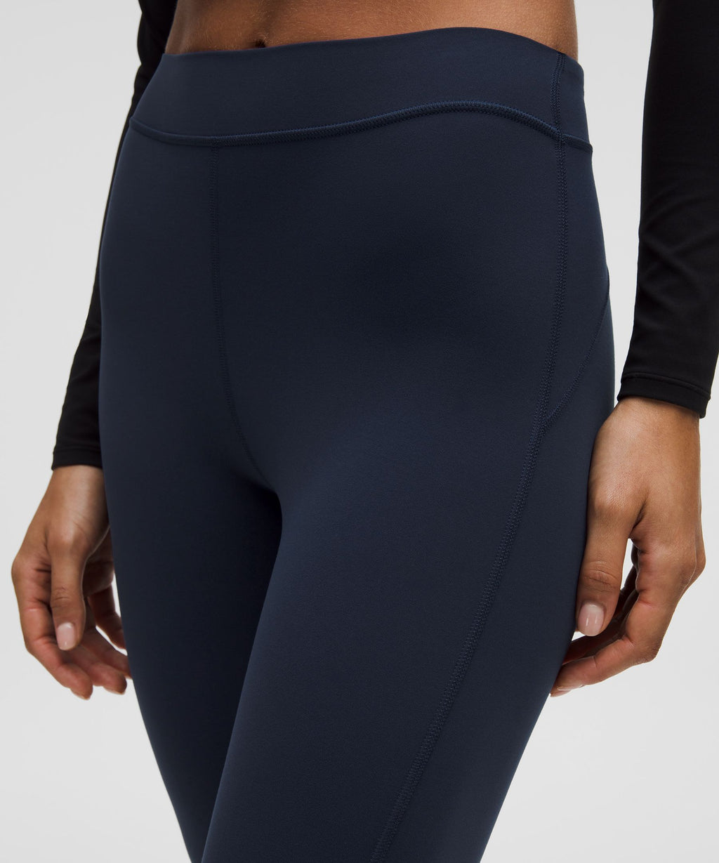 Groove High-Rise Notched-Hem Crop 15"