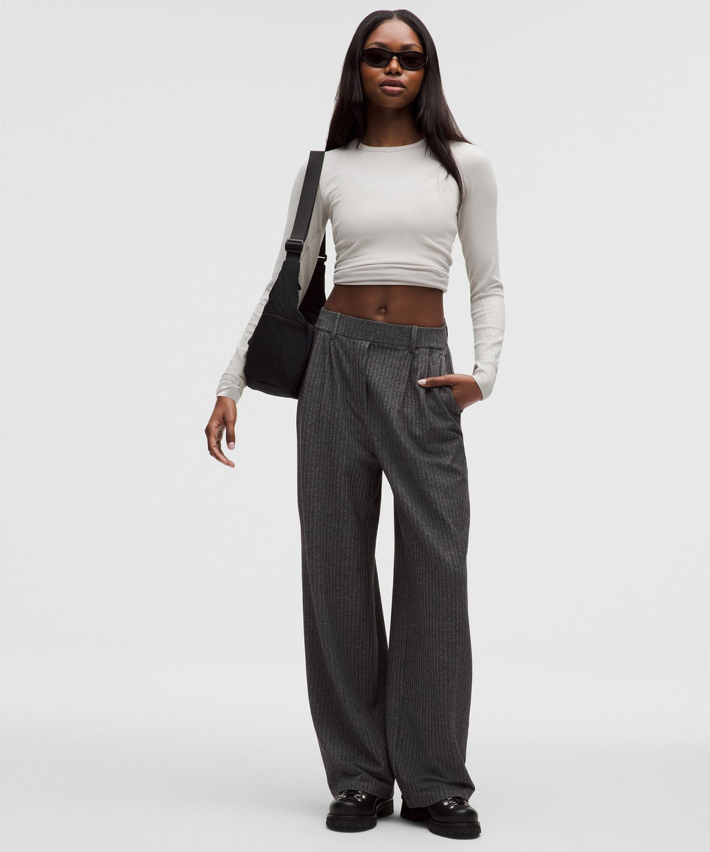 Daydrift High-Rise Wide-Leg Trouser RegularHerringbone
