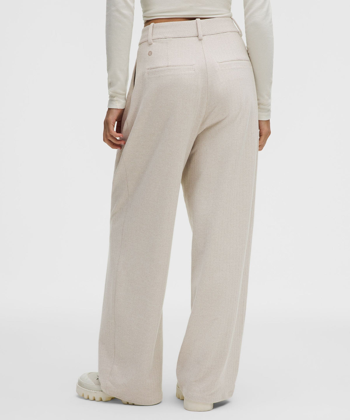 Daydrift High-Rise Wide-Leg Trouser ShortHerringbone