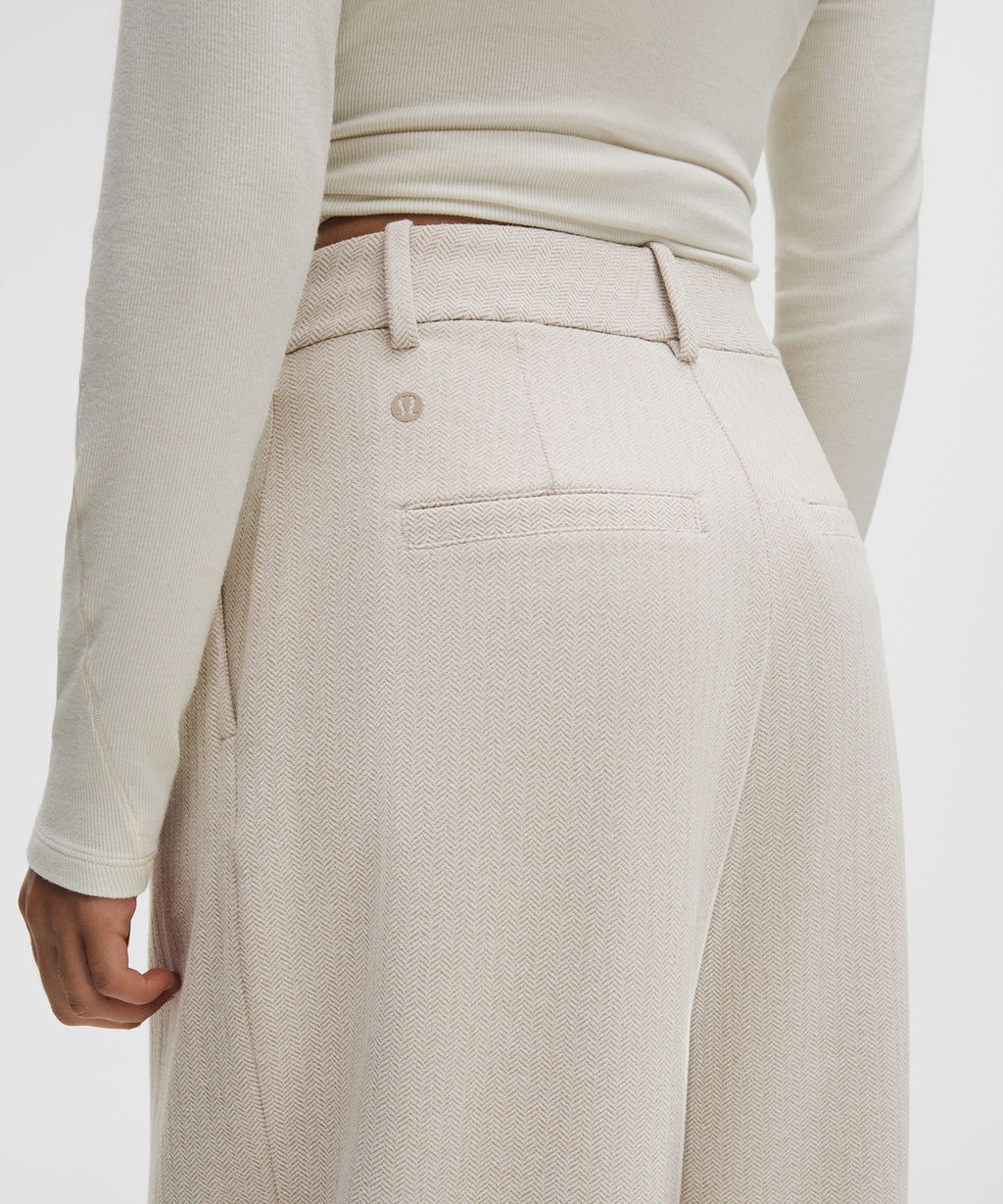 Daydrift High-Rise Wide-Leg Trouser ShortHerringbone
