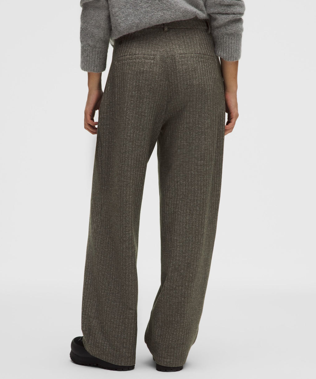 Daydrift High-Rise Wide-Leg Trouser ShortHerringbone