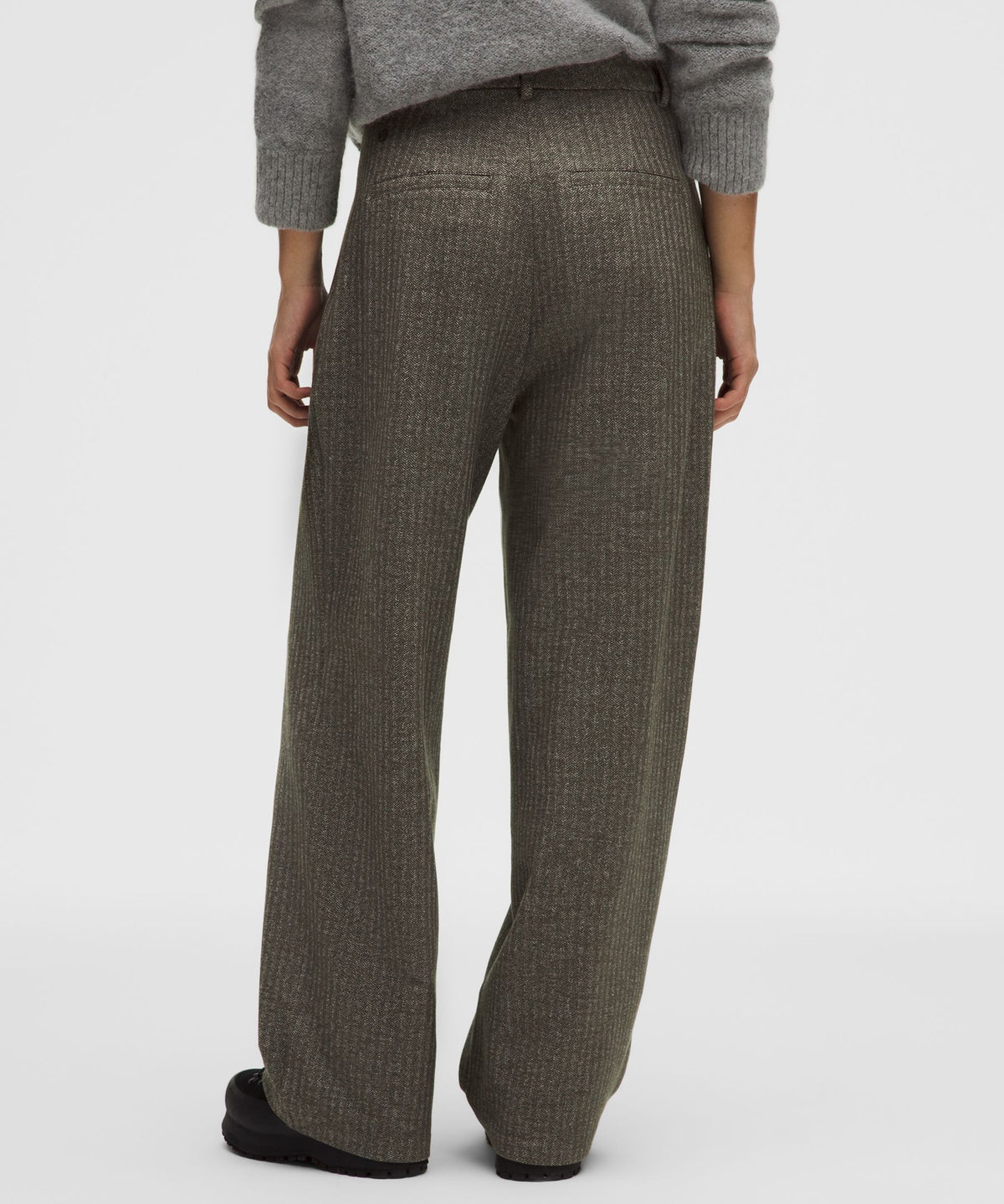 Daydrift High-Rise Wide-Leg Trouser ShortHerringbone