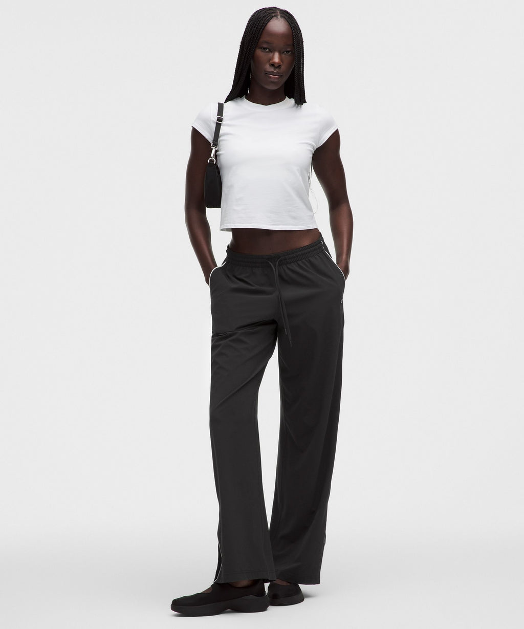 Court Rival Wide-Leg Track Pant RegularStitched Logo