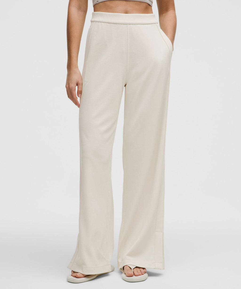 Softstreme High-Rise Wide-Leg Pique PantRegular