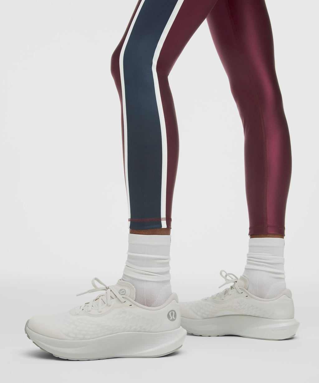 Satin Shine High-Rise Tight 25"Stripe