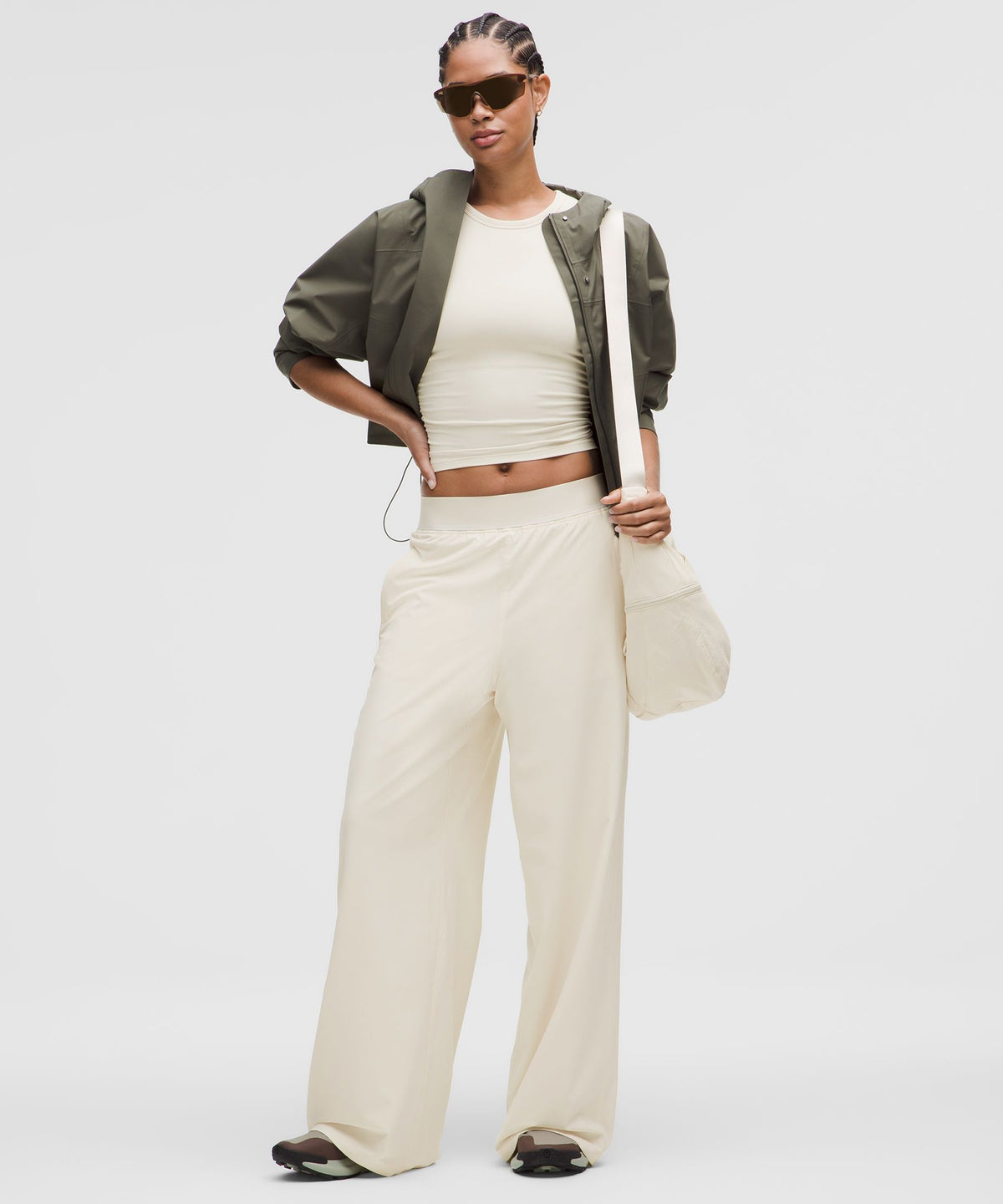 Swift High-Rise Wide-Leg PantLogo Waistband