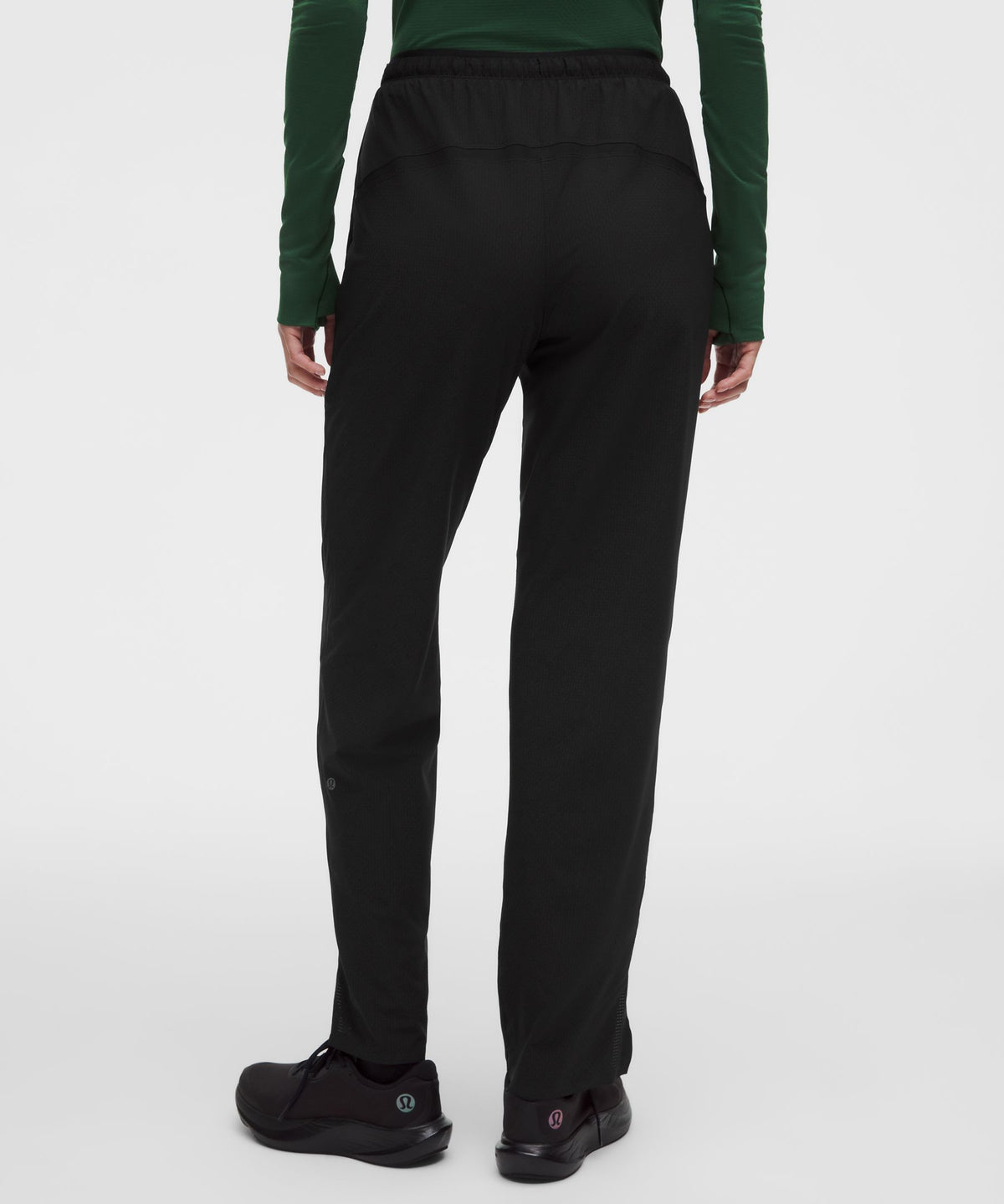 Textured Mesh High-Rise Running Pant