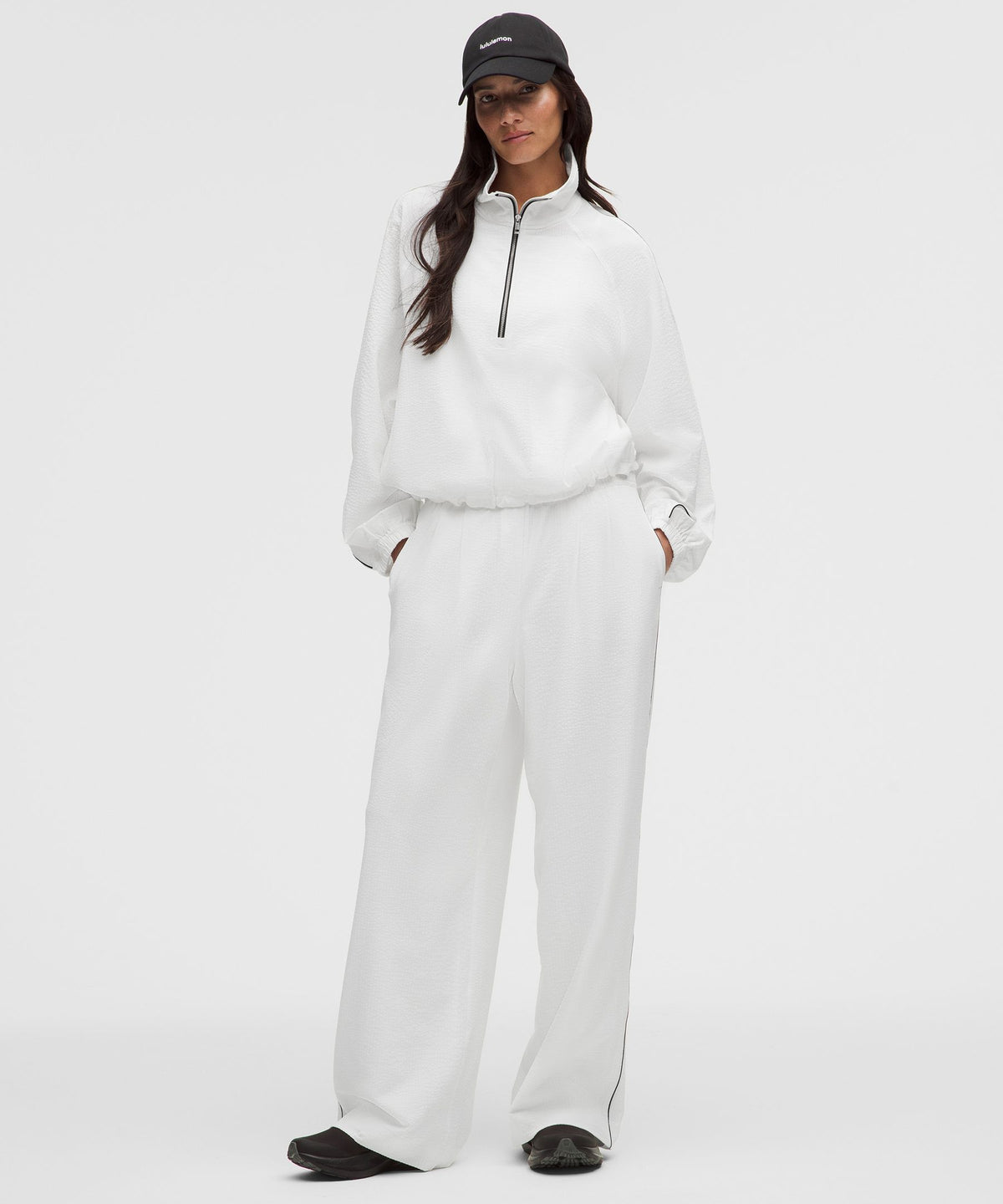 Seersucker WovenAir High-Rise Pleated PantShort
