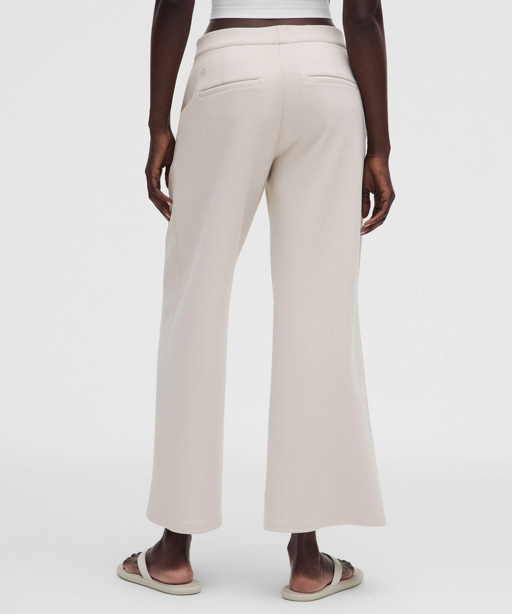Daydrift Mid-Rise Cropped Wide-Leg Trouser ShortTwill