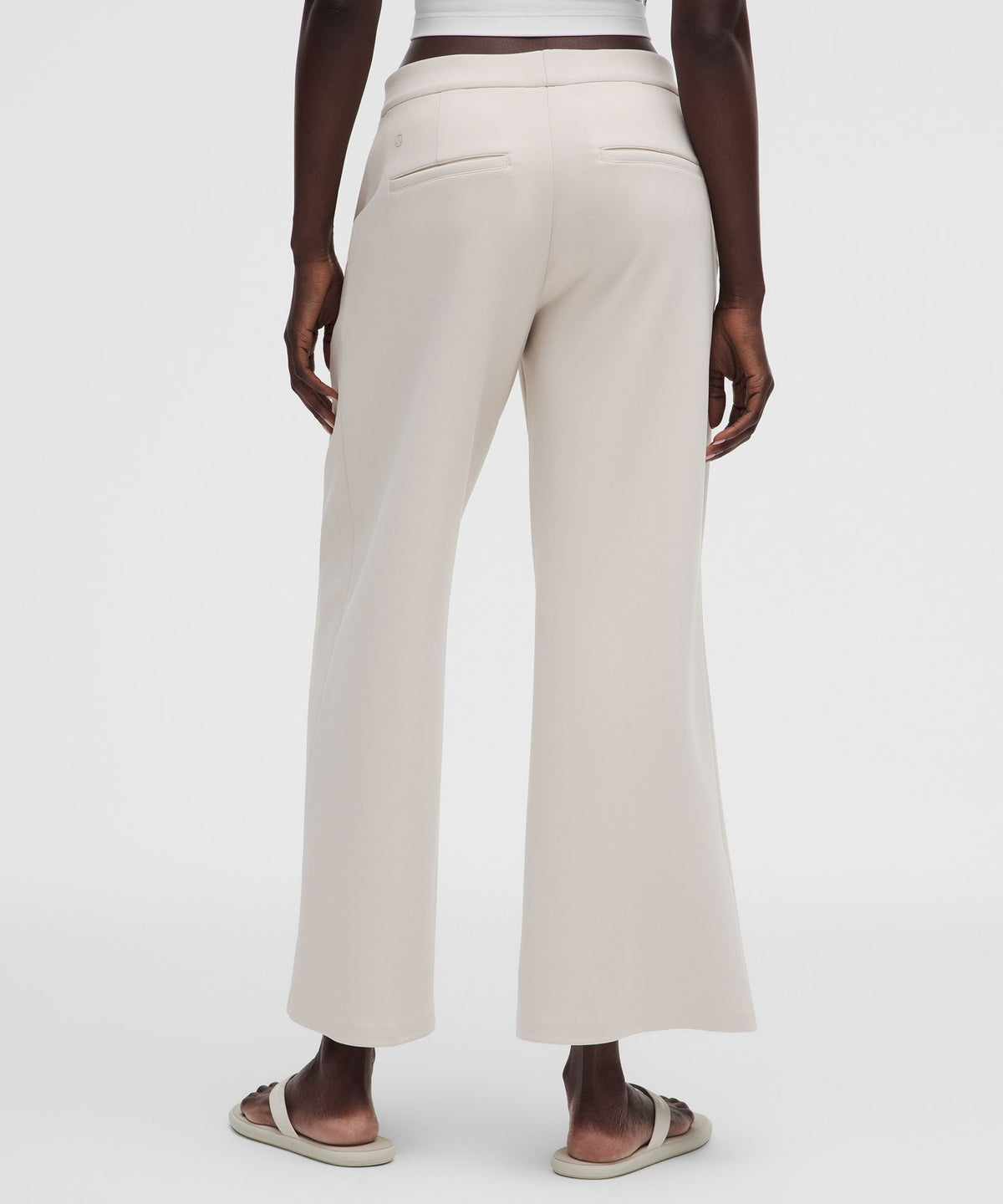 Daydrift Mid-Rise Cropped Wide-Leg Trouser ShortTwill
