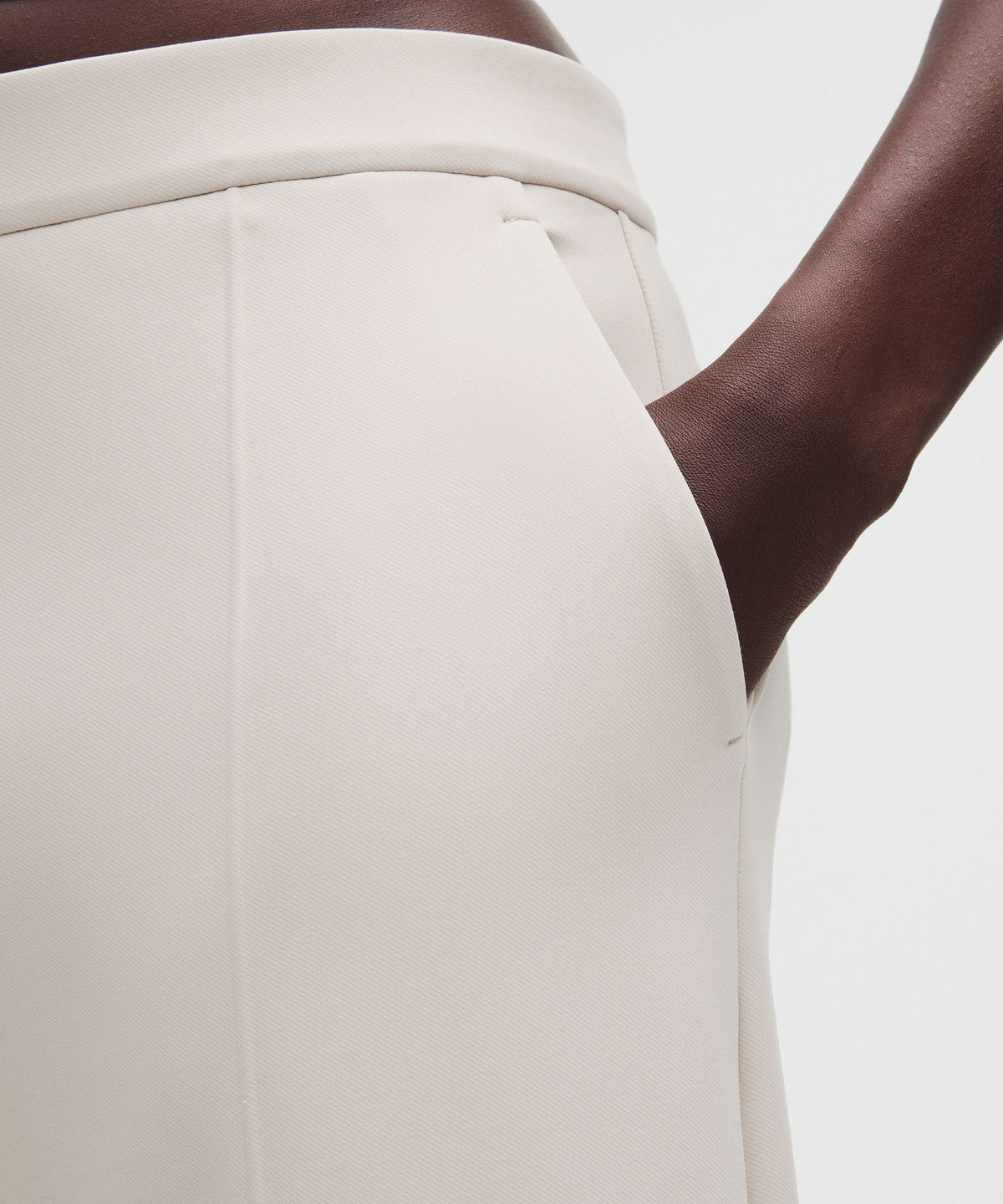 Daydrift Mid-Rise Cropped Wide-Leg Trouser ShortTwill