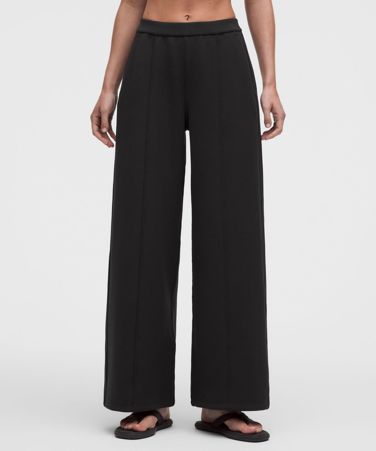 Smooth Spacer High-Rise Wide-Leg PantRegular