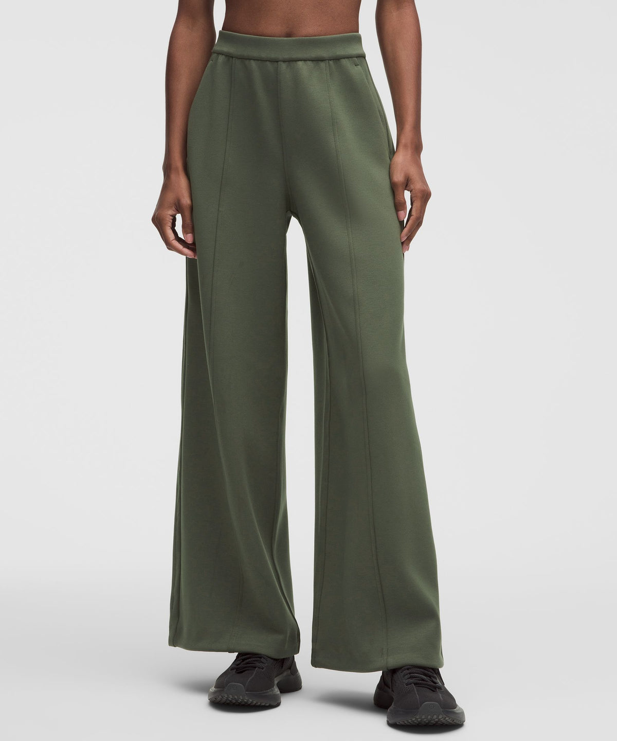 Smooth Spacer High-Rise Wide-Leg PantRegular